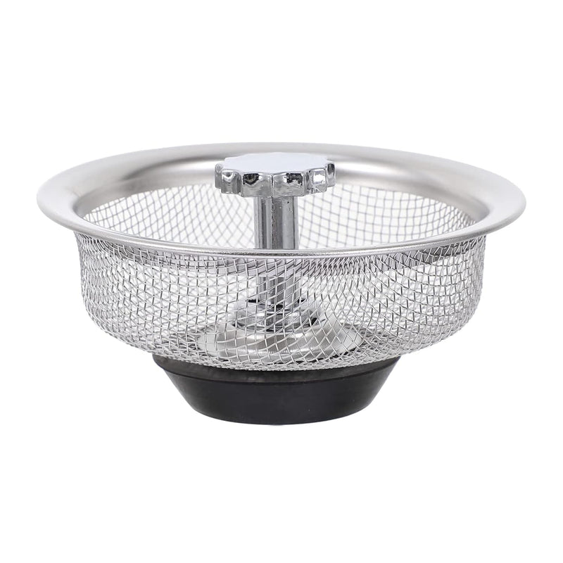 Adjustable rubber stopper mechanism of the stainless steel sink strainer.