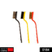 184 -3 Pc Mini Wire Brush Set (Brass, Nylon, Stainless Steel Bristles) 