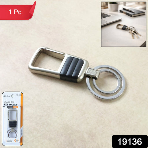 Durable heavy duty metal keychain supporting multiple keys