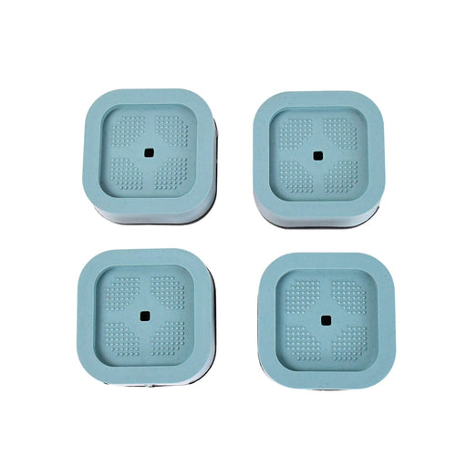 Set of 4 plastic washing machine feet pads reducing vibration and noise