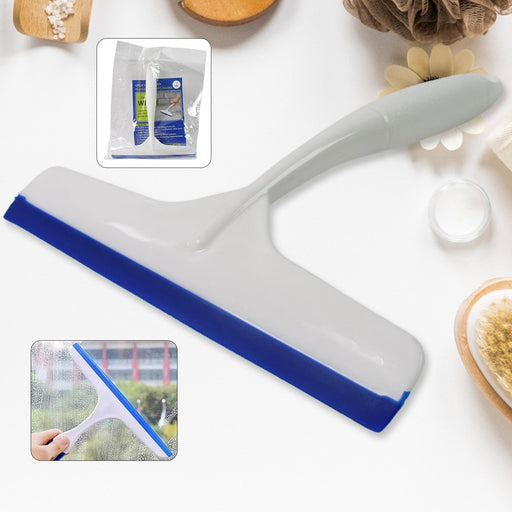 White kitchen wiper with silicone blade, shown on a clean kitchen counter.