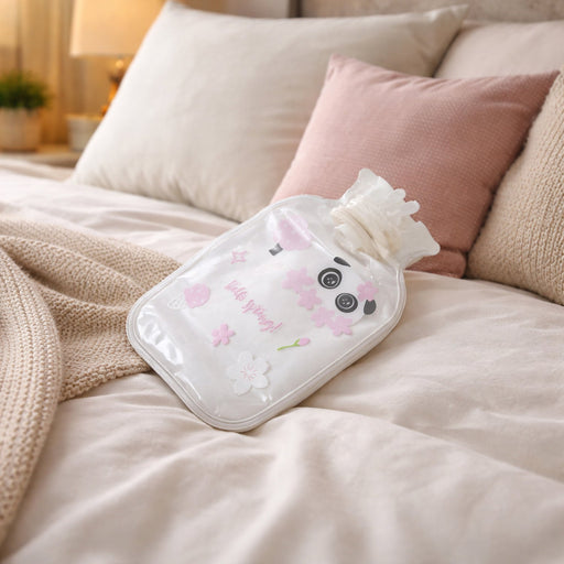 Front view of cute printed mini hot water bag 16x11 cm