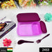2453 Unbreakable Divine Leak Proof Plastic Lunch Box Food Grade Plastic BPA-Free 2 Containers with Spoon 