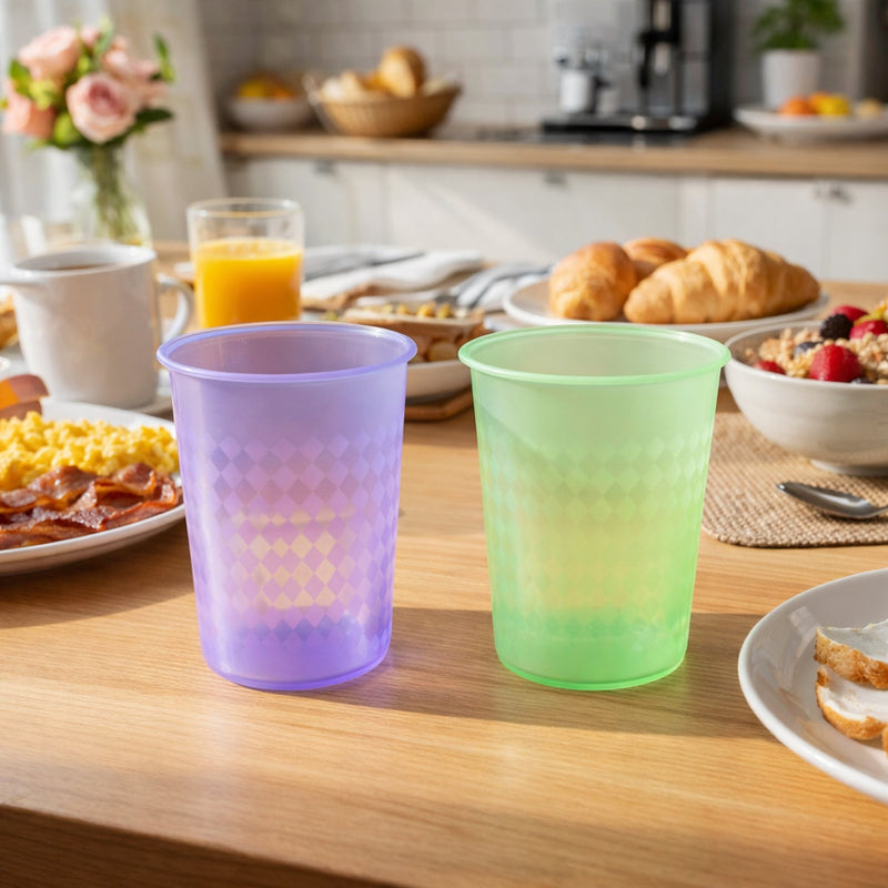 Unbreakable plastic glass set for outdoor activities