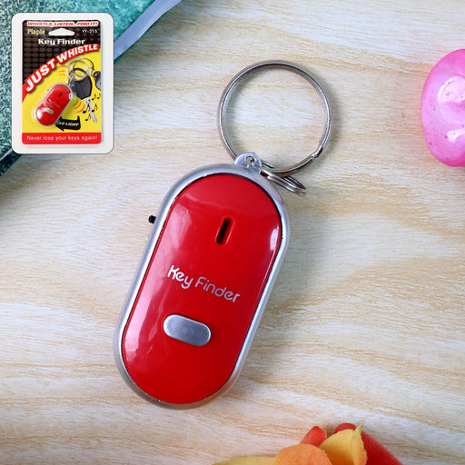 Front view of the compact key finder device with LED light