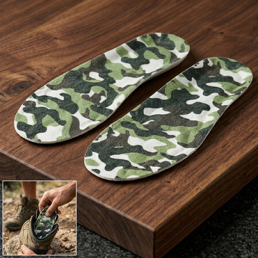 Flexible shock absorbing shoe insoles for daily comfort