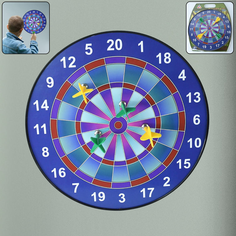 Colorful magnetic dartboard game set for safe indoor play