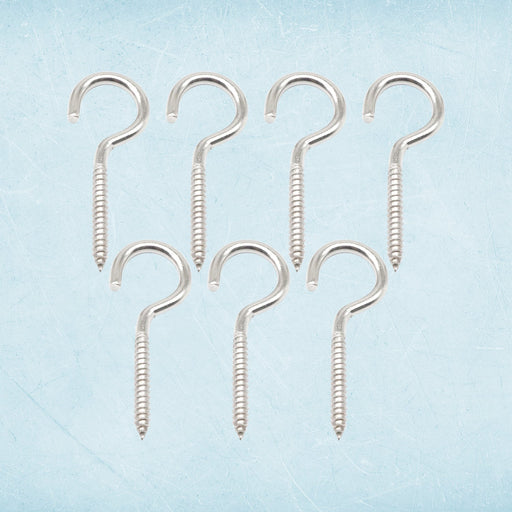 Heavy duty stainless steel eye hook screw from 7-piece set