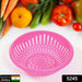 5245 Round Unbreakable Plastic Basket with Handle, Organizers & Storage Basket for Fish, Fruit, Vegetable, Multipurpose Use ( MOQ = 10 ) 