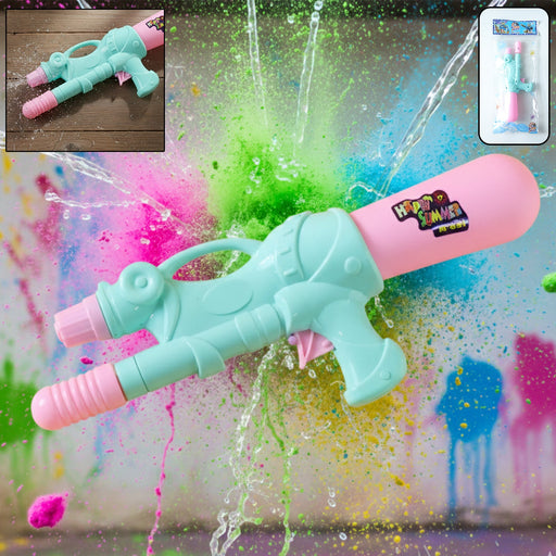 Colorful plastic Holi water gun toy for kids with long barrel