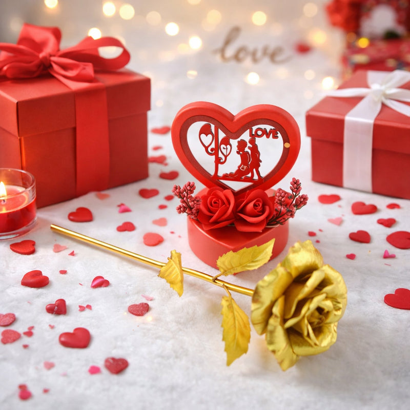 Heart Love Decorative Showpiece with heart-shaped décor centerpiece