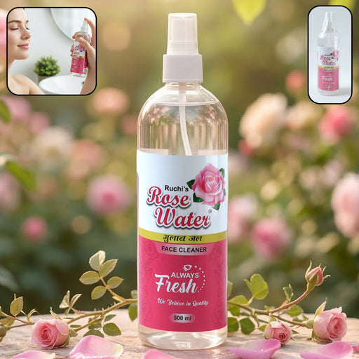 Refreshing rose water face mist for daily skincare