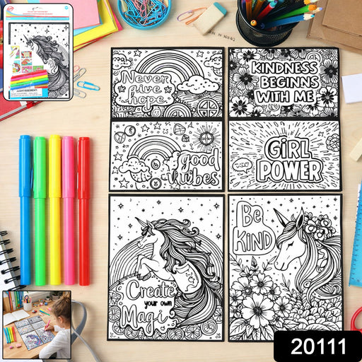 Complete view of Creative Kids Colouring & Activity Poster Set with 11 inspiring sheets