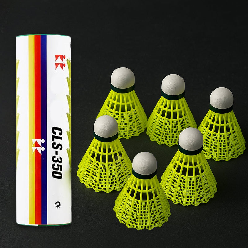 Close-up of Plastic Shuttlecock set showing durable plastic design