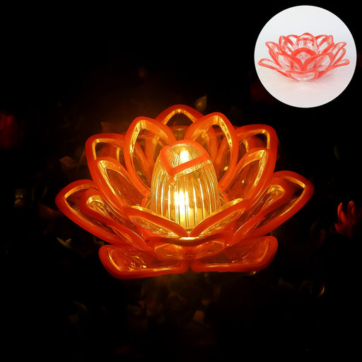 Lotus LED Candle Light with decorative flame-free glow