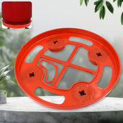 Top view of gas cylinder trolley showing sturdy plastic platform