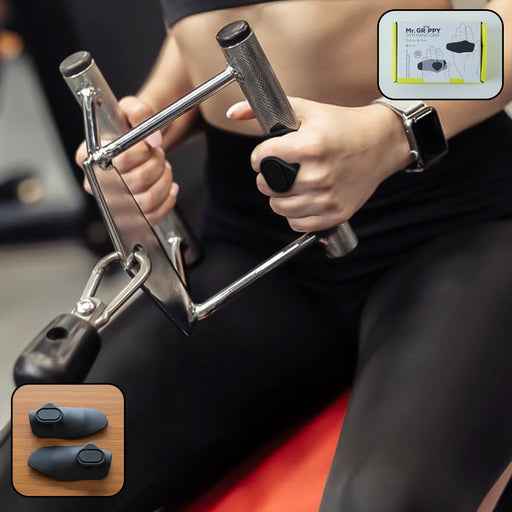 Gym hand grip support pads providing enhanced grip support for weightlifting