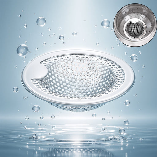 Rust-resistant stainless steel kitchen sink drain strainer with deep basket design