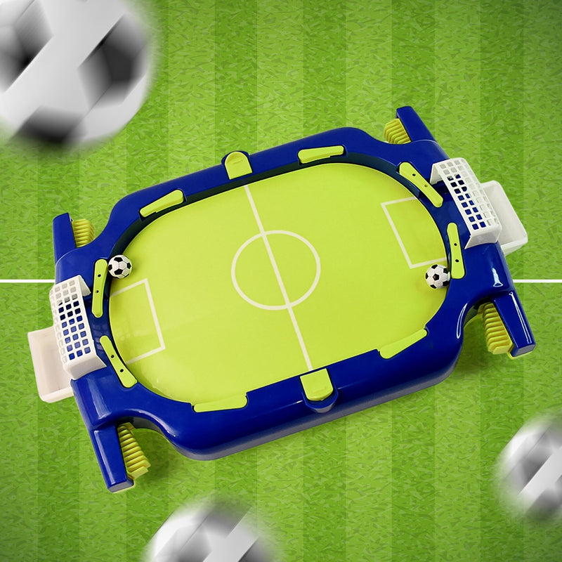 Tabletop football flickers game set with kids soccer playing