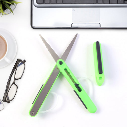 FERVENT Pen Scissors, compact and portable, shown closed with its safety cap.