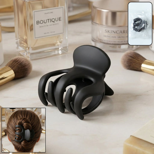 Classic matte finish hair claw clip front view