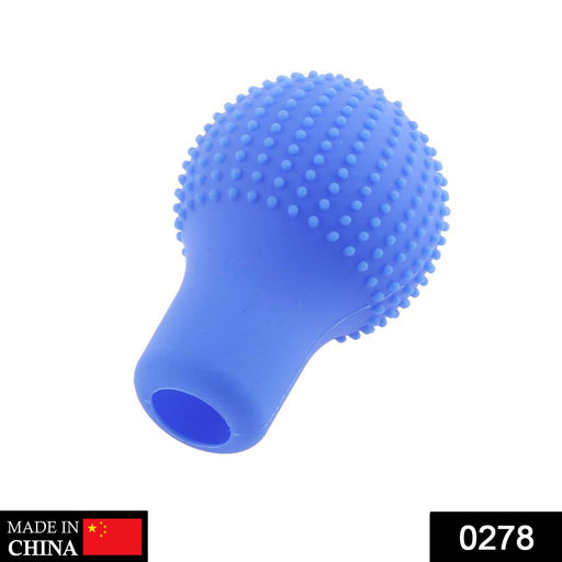 Universal silicone gear shift knob cover installed in a car.