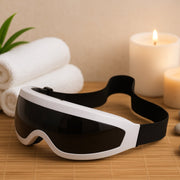 Interior view of the Electric Eye Massager, showing soft cushioning for comfort.