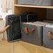 LINEN STORAGE BINS AND BASKETS ORGANIZER 