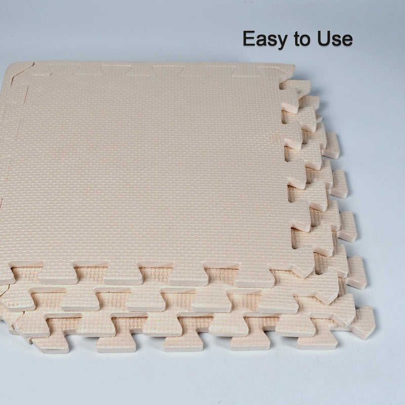 7539 Kids mats for Floor Soft Plush Foam Babies Puzzle Interlocking Play mats for Crawling Playing Tile mat Carpet Rug for Infants and Toddlers (Size :- 63x63Cm  Set Of 4Pc) 