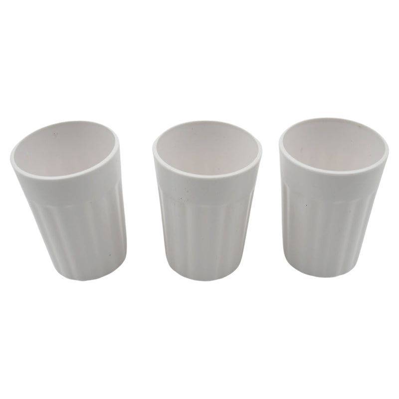 Small Plastic Coffee / Tea Cups Reusable Plastic Cup Mug Lightweight Microwavable Dishwasher Safe Unbreakable Camping Coffee Mugs for Tea Milk Water Juice Tea (3 Pcs Set)