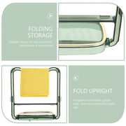 Modern 2-in-1 bathroom organizer with soap tray and towel bar