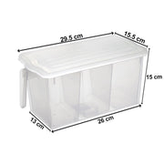 Close-up of the fresh-keeping box showing its secure airtight lid.
