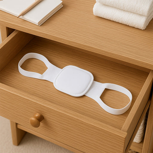 A person wearing a posture corrector with focus on the adjustable straps for a secure fit.