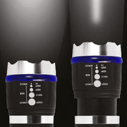 Zoomable LED beam of the BoltForce emergency flashlight in action.