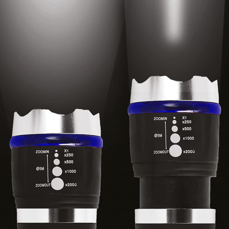 Zoomable LED beam of the BoltForce emergency flashlight in action.
