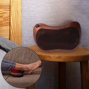 Close-up of the Professional Massage Pillow's rotating massage nodes and heat function.