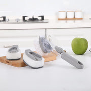 1271A 2-in-1 Dishwashing Brush, Long Handle Wash Pot Brush Washing Dish 