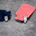 6537 Velvet Super soft Fur Cover with Natural Rubber Hot Water Bag ( 1 pcs ) 