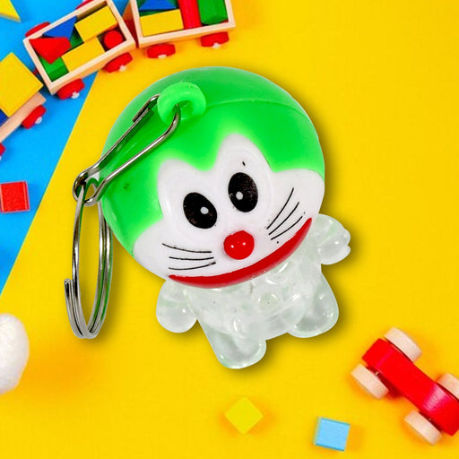 Front view of the Doremon lightning keychain showcasing its bright colors.