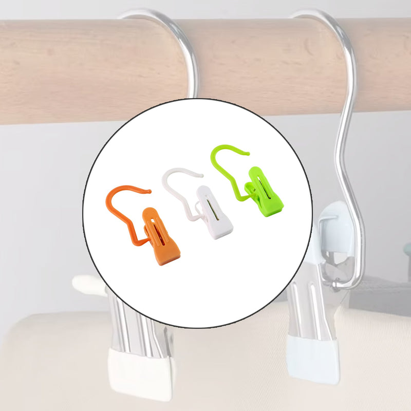 Hanging hook clip holding cloth securely using strong grip mechanism