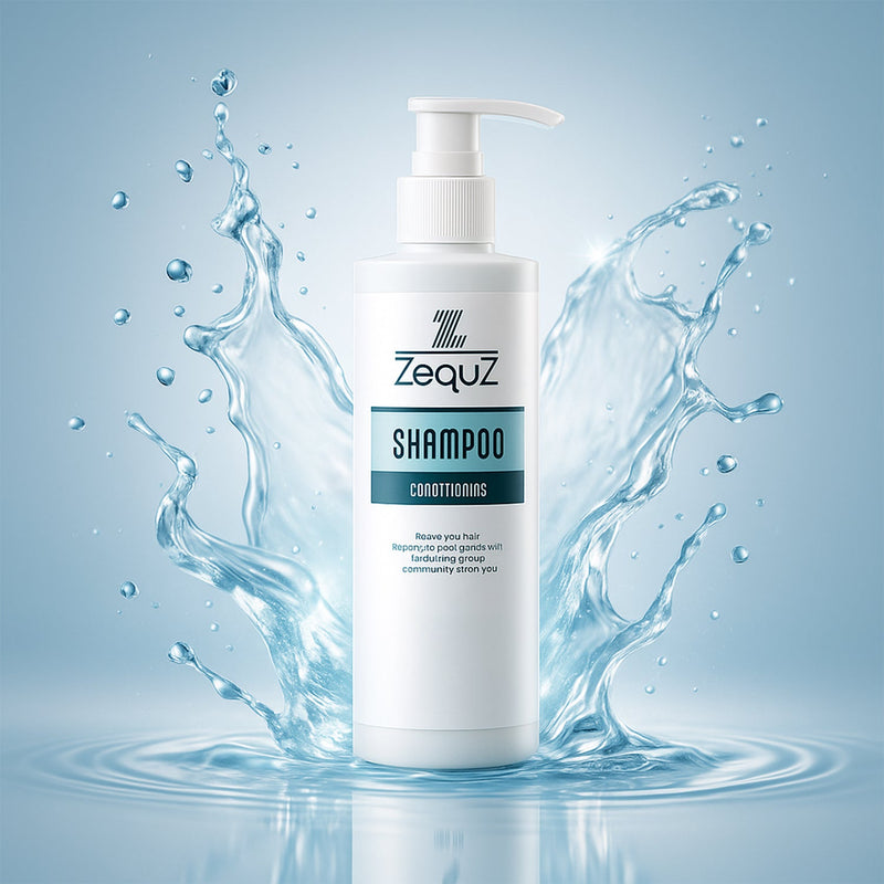 Shampoo bottle with D-Panthenol for soft, shiny, and manageable hair