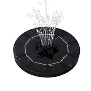 Decorative floating solar water fountain pump with customizable spray patterns
