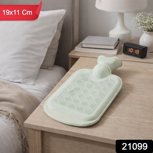Compact hot water bag for muscle pain and stress relief, leak-proof design