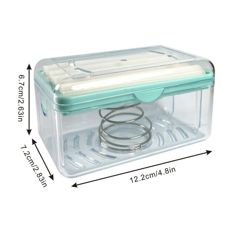 Compact portable soap roller dispenser for kitchen and bathroom use