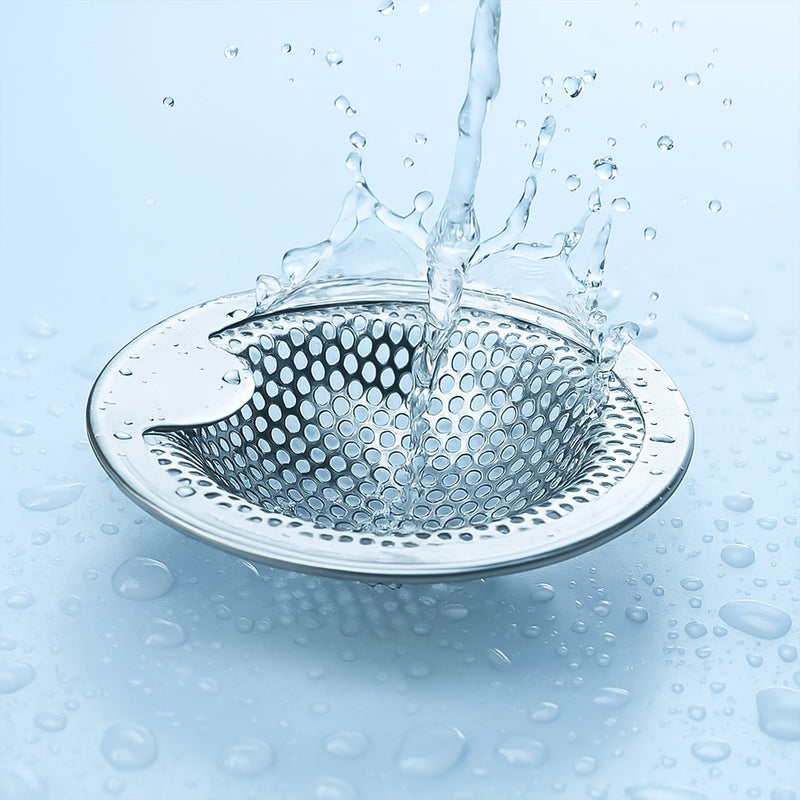 Stainless steel sink drain strainer with smooth rim for easy removal