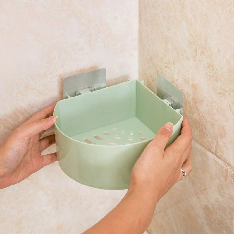 1099L Plastic Multipurpose Kitchen Bathroom Shelf Wall Holder Storage Rack (Loose Pack) 