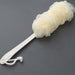 6702 Loofah Back Scrubber for Shower, Long Handle Bath Sponge Shower Brush, Soft Nylon Mesh Back Cleaner Washer, Body Bath Brush for Women and Men, Bathroom Shower Accessories 