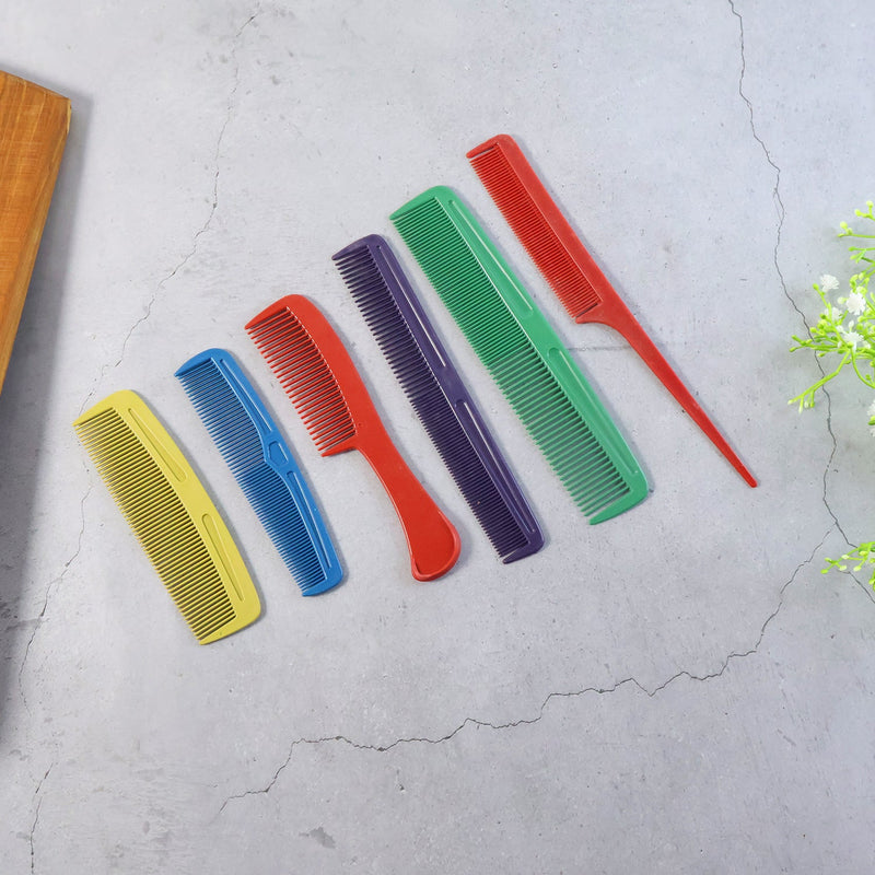 Complete hair comb kit with different tooth profiles