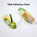 4588 Free Adhesive Wall Hook, Plastic Sticky Hooks for Hanging Heavy Duty, Wall Hangers without Nail for Bathroom & Kitchen Storage Organization (2pc) 
