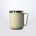 8137 Ganesh Premium Stainless Steel Coffee Mug with heat resistant mug lid. Approx 400Ml mug. 